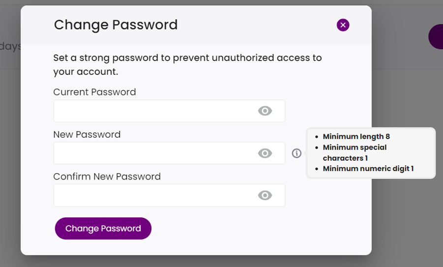 Password Guidelines