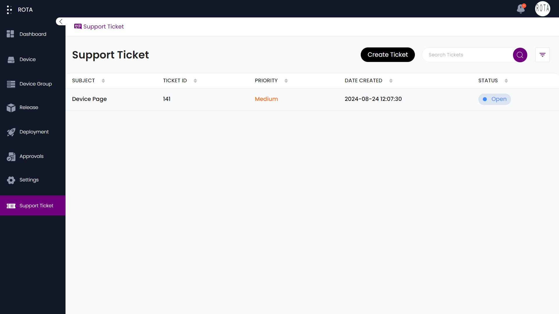 Select Comment Ticket